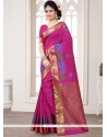 Ravishing Art Silk Purple Designer Traditional Saree