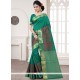 Stylish Art Silk Green Designer Traditional Saree