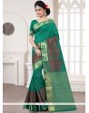 Stylish Art Silk Green Designer Traditional Saree