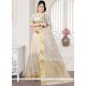 Thrilling Art Silk Cream Traditional Designer Saree