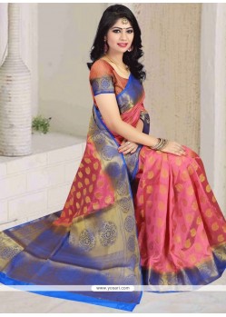 Classical Art Silk Weaving Work Traditional Saree