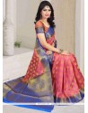 Classical Art Silk Weaving Work Traditional Saree