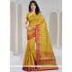 Pleasance Mustard Designer Traditional Saree