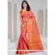 Blooming Rose Pink Traditional Saree