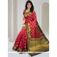 Titillating Art Silk Weaving Work Designer Traditional Saree