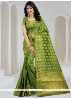 Sonorous Art Silk Green Traditional Saree