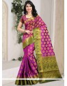 Absorbing Art Silk Weaving Work Designer Traditional Saree