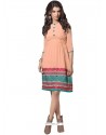 Exceptional Faux Georgette Embroidered Work Casual Kurti