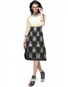 Glamorous Faux Georgette Black Casual Kurti