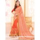 Entrancing Lace Work Designer Half N Half Saree