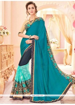 Regal Patch Border Work Half N Half Trendy Saree