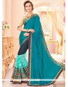 Regal Patch Border Work Half N Half Trendy Saree