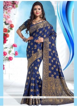 Voguish Weaving Work Art Silk Traditional Designer Saree