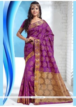 Aristocratic Weaving Work Traditional Designer Saree