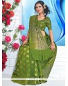 Princely Art Silk Green Traditional Saree