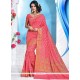 Distinguishable Art Silk Rose Pink Traditional Designer Saree