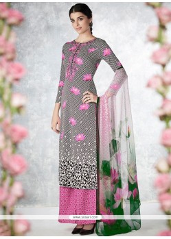 Vivacious Embroidered Work Designer Palazzo Suit