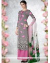 Vivacious Embroidered Work Designer Palazzo Suit