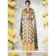 Beautiful Multi Colour Print Work Cotton Designer Palazzo Suit