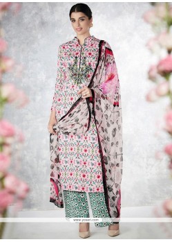 Lavish Cotton Multi Colour Palazzo Designer Salwar Kameez