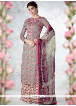 Paramount Embroidered Work Designer Palazzo Suit