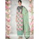 Thrilling Cotton Embroidered Work Designer Palazzo Suit