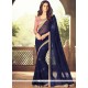 Stylish Navy Blue Classic Designer Saree