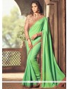 Tantalizing Art Silk Sea Green Traditional Saree