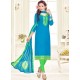 Striking Linen Churidar Suit