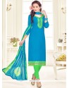 Striking Linen Churidar Suit