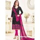 Imposing Embroidered Work Linen Churidar Suit