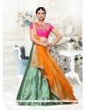 Pristine Art Silk Green Lehenga Choli