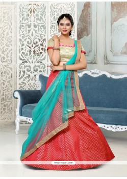 Marvelous Jacquard Embroidered Work Lehenga Choli