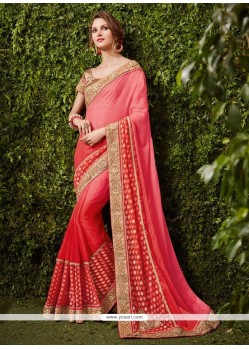 Conspicuous Fancy Fabric Shaded Saree