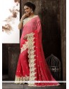 Princely Fancy Fabric Hand Work Work Shaded Saree