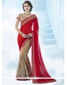 Mystic Resham Work Half N Half Saree