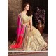 Nice Faux Chiffon Multi Colour Designer Half N Half Saree