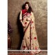 Delightsome Embroidered Work Beige Classic Designer Saree