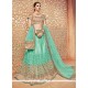 Sea Green Embroidered Work Lehenga Choli