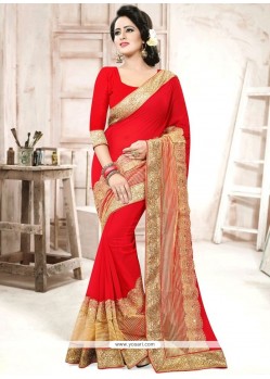 Blooming Faux Georgette Classic Saree