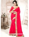 Marvelous Faux Georgette Designer Saree