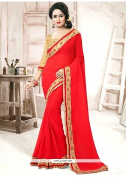 Graceful Faux Chiffon Classic Designer Saree