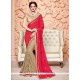 Impeccable Fancy Fabric Designer Half N Half Saree