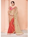 Cherubic Banarasi Silk Designer Half N Half Saree