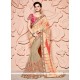 Glowing Lace Work Viscose Designer Half N Half Saree