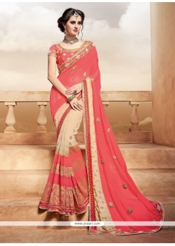 Noble Embroidered Work Classic Designer Saree