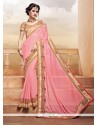 Blooming Hand Work Work Faux Georgette Classic Designer Saree