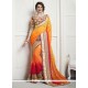 Pleasance Orange And Red Shaded Saree