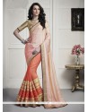 Brilliant Faux Chiffon Half N Half Saree