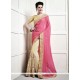 Prominent Net Resham Work Designer Half N Half Saree